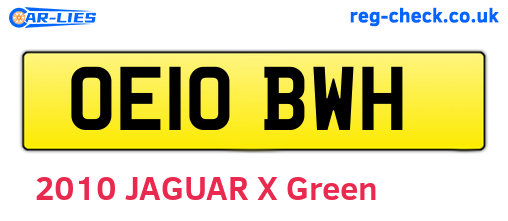 OE10BWH are the vehicle registration plates.