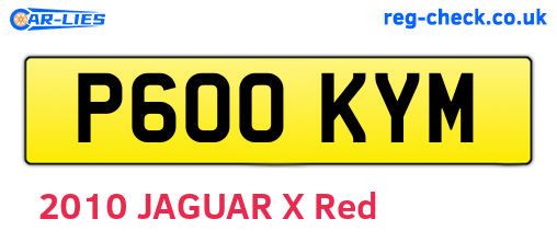 P600KYM are the vehicle registration plates.