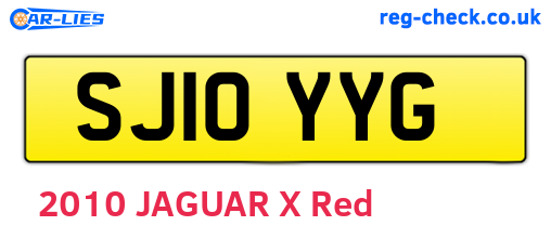 SJ10YYG are the vehicle registration plates.