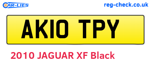 AK10TPY are the vehicle registration plates.