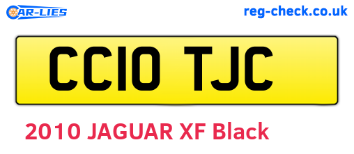 CC10TJC are the vehicle registration plates.