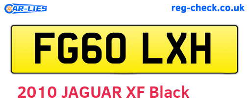 FG60LXH are the vehicle registration plates.