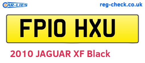 FP10HXU are the vehicle registration plates.
