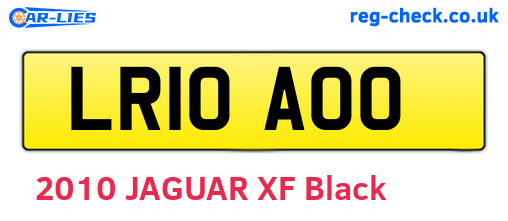 LR10AOO are the vehicle registration plates.