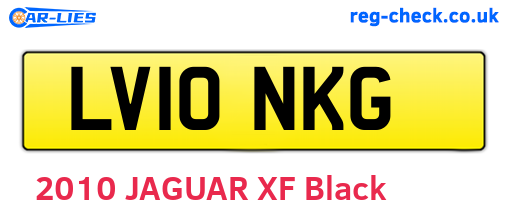 LV10NKG are the vehicle registration plates.