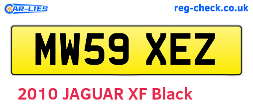 MW59XEZ are the vehicle registration plates.