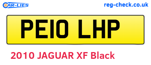 PE10LHP are the vehicle registration plates.