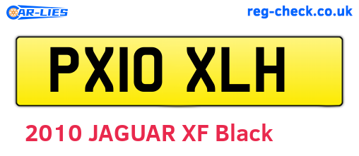 PX10XLH are the vehicle registration plates.