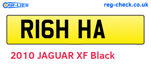 R16HHA are the vehicle registration plates.