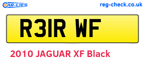 R31RWF are the vehicle registration plates.