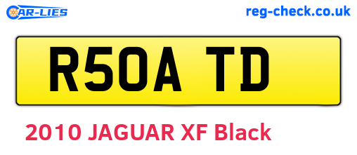 R50ATD are the vehicle registration plates.