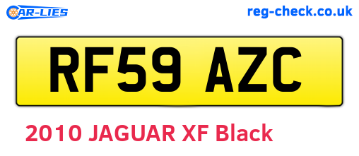 RF59AZC are the vehicle registration plates.