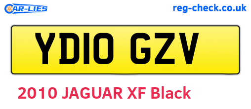 YD10GZV are the vehicle registration plates.