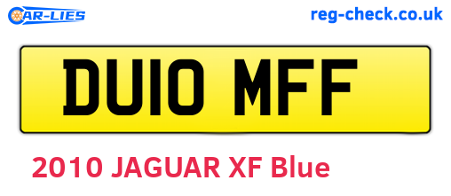 DU10MFF are the vehicle registration plates.