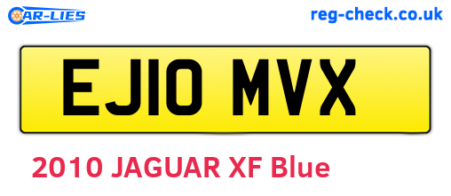 EJ10MVX are the vehicle registration plates.