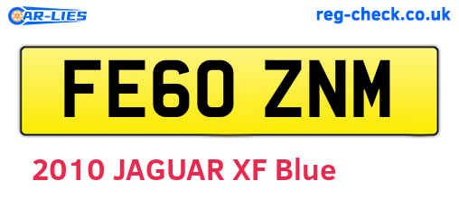 FE60ZNM are the vehicle registration plates.