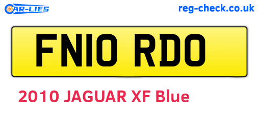 FN10RDO are the vehicle registration plates.