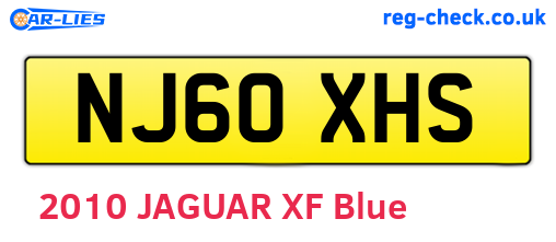 NJ60XHS are the vehicle registration plates.