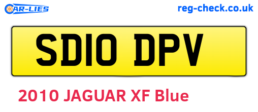 SD10DPV are the vehicle registration plates.