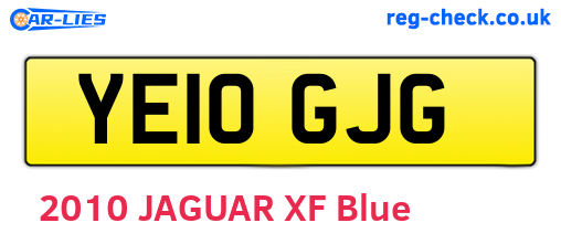 YE10GJG are the vehicle registration plates.