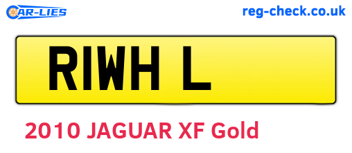 R1WHL are the vehicle registration plates.