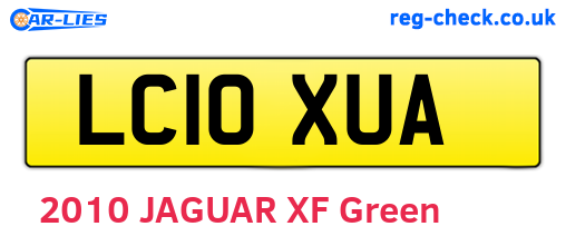 LC10XUA are the vehicle registration plates.