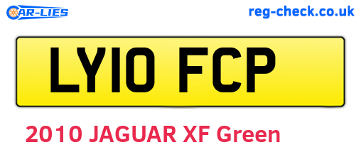 LY10FCP are the vehicle registration plates.