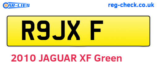 R9JXF are the vehicle registration plates.