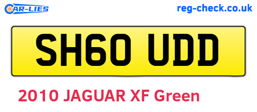SH60UDD are the vehicle registration plates.