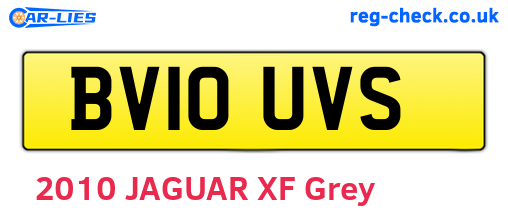 BV10UVS are the vehicle registration plates.