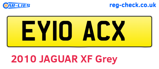 EY10ACX are the vehicle registration plates.