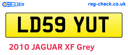 LD59YUT are the vehicle registration plates.