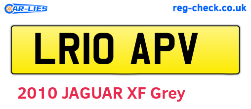 LR10APV are the vehicle registration plates.