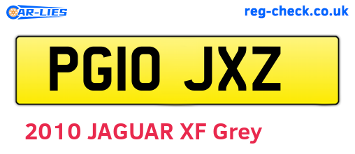 PG10JXZ are the vehicle registration plates.