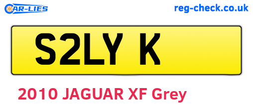 S2LYK are the vehicle registration plates.
