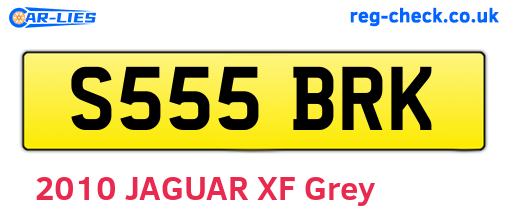 S555BRK are the vehicle registration plates.