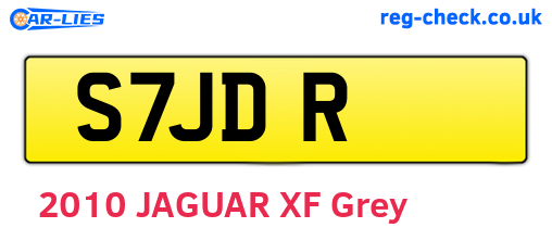 S7JDR are the vehicle registration plates.