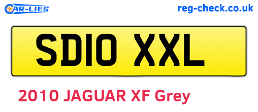 SD10XXL are the vehicle registration plates.