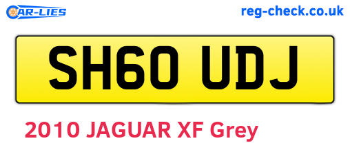 SH60UDJ are the vehicle registration plates.