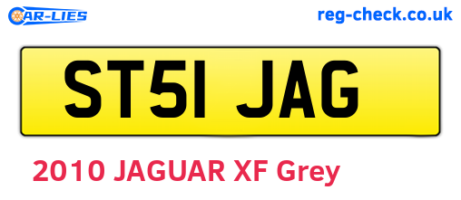 ST51JAG are the vehicle registration plates.