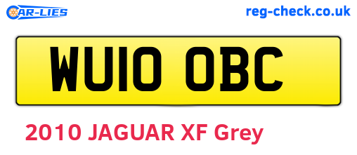 WU10OBC are the vehicle registration plates.