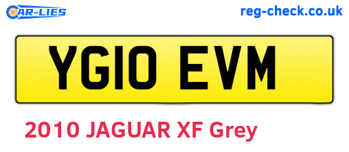 YG10EVM are the vehicle registration plates.