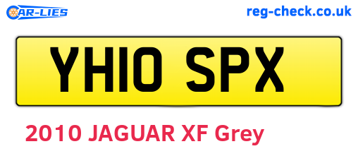 YH10SPX are the vehicle registration plates.
