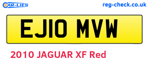 EJ10MVW are the vehicle registration plates.