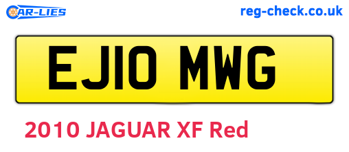 EJ10MWG are the vehicle registration plates.