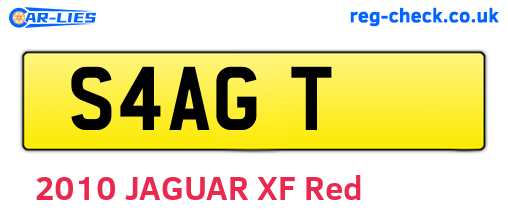 S4AGT are the vehicle registration plates.