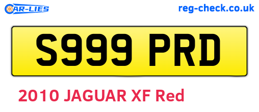 S999PRD are the vehicle registration plates.