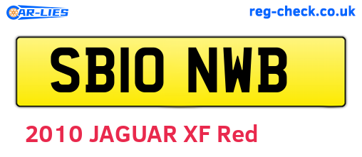 SB10NWB are the vehicle registration plates.