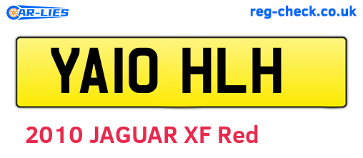 YA10HLH are the vehicle registration plates.