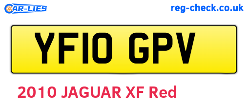 YF10GPV are the vehicle registration plates.